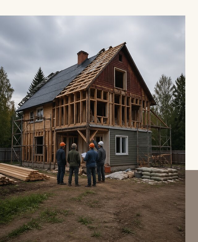 Реконструкция дачного дома в Луховицах под ключ с проектом