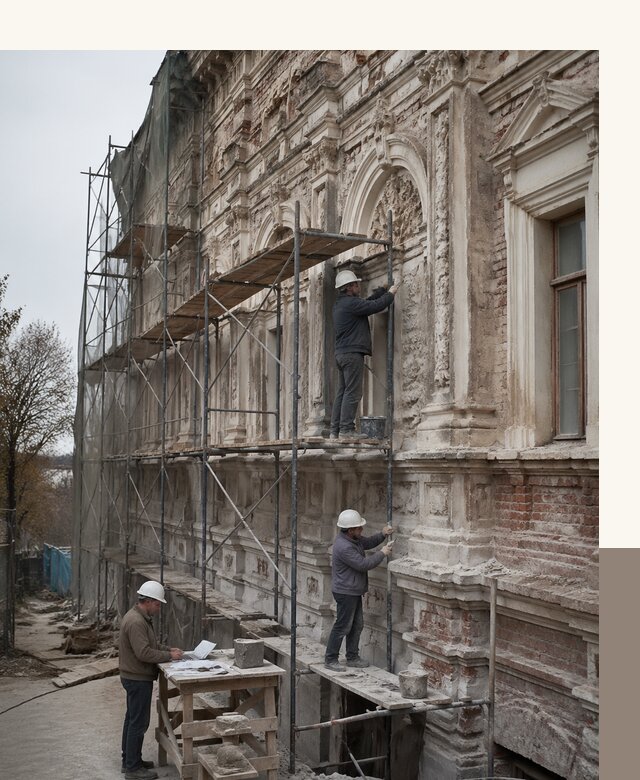 Реставрация объектов культурного наследия под ключ в Луховицах