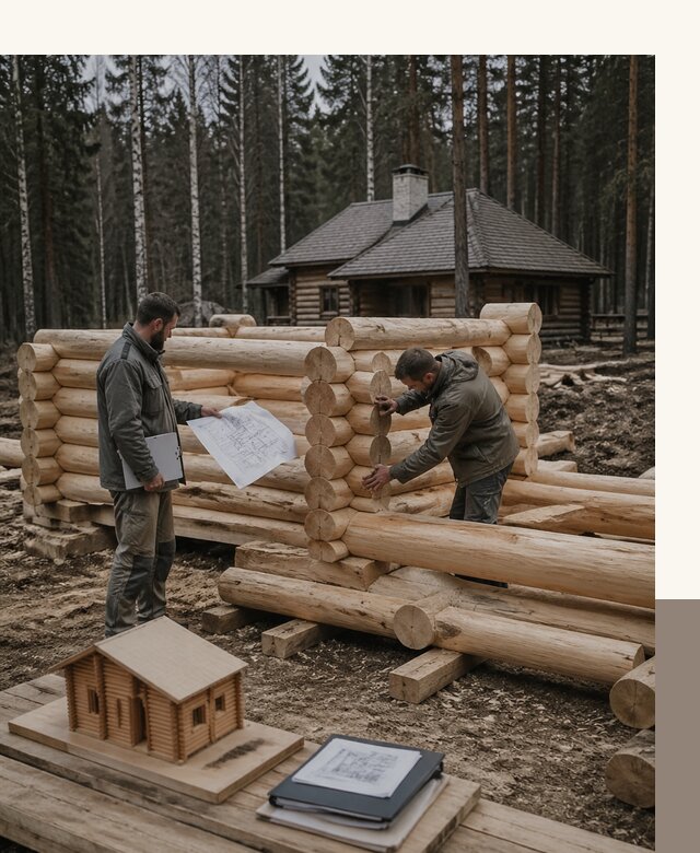 Проектирование и строительство домов из бревна в Луховицах